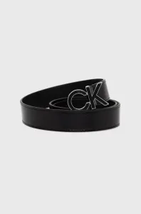 Kožený opasok Calvin Klein dámsky, čierna farba #266762
