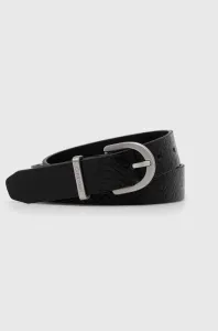 Kožený opasok Calvin Klein dámsky, čierna farba #8678770