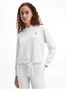 Light Grey Womens Sweatshirt Sweatshirt Calvin Klein Underwear - Ladies #257637