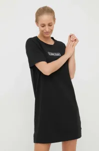 Nočná košeľa Calvin Klein Underwear dámska, čierna farba,
