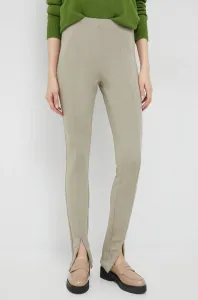 Nohavice Calvin Klein dámske, béžová farba, #4231336