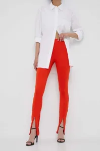 Nohavice Calvin Klein dámske, oranžová farba #8738523