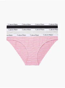 Sada tří kalhotek v černé, růžové a krémové  barvě Calvin Klein Underwear #173141
