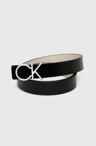 Obojstranný kožený opasok Calvin Klein dámsky, béžová farba