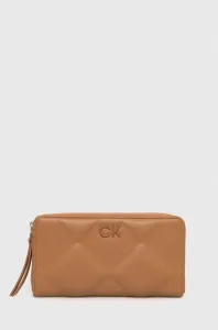 Peňaženka Calvin Klein dámsky, béžová farba #8734800