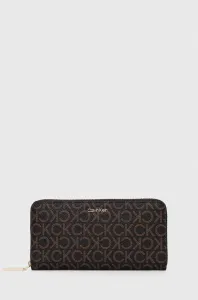 Peňaženka Calvin Klein dámsky, hnedá farba #8949757