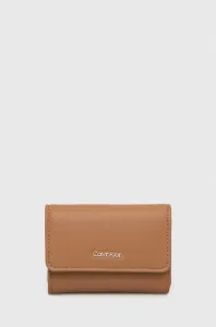 Peňaženka Calvin Klein dámsky, oranžová farba