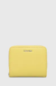 Peňaženka Calvin Klein dámsky,žltá farba,K60K607432