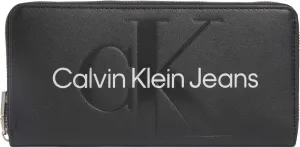 Peňaženka Calvin Klein Jeans dámsky, čierna farba #8741535