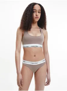 Podprsenka Calvin Klein Underwear béžová farba, jednofarebná