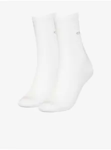 Sada dvoch párov dámskych ponožiek v bielej farbe Calvin Klein Underwear
