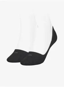 Sada dvoch párov čiernych dámskych ponožiek Calvin Klein #180261