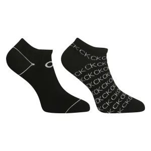 Ponožky Calvin Klein (2-pak) dámske, čierna farba, 701218779