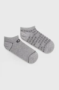 Ponožky Calvin Klein (2-pak) dámske, šedá farba #180089
