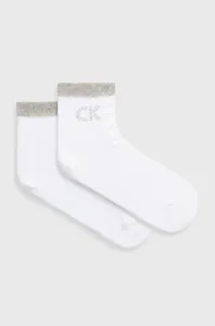Ponožky Calvin Klein dámske, biela farba #180199