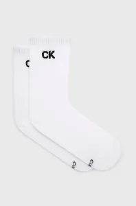 Ponožky Calvin Klein dámske, biela farba, 701218784