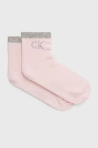 Ponožky Calvin Klein dámske, ružová farba #4453200