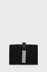 Puzdro na karty Calvin Klein dámsky, čierna farba #239285