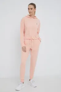 Pyžamové nohavice Calvin Klein Underwear dámske, ružová farba,