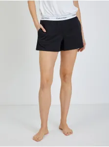Pyžamové šortky Calvin Klein Underwear dámske, čierna farba, #275930