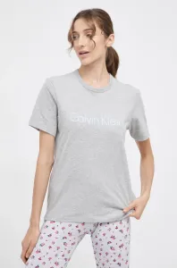 Pyžamové tričko Calvin Klein Underwear šedá farba, bavlnené