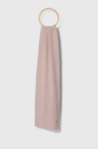 Šál s prímesou vlny Calvin Klein ružová farba, jednofarebný #8753142