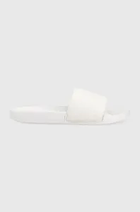 Šľapky Calvin Klein POOL SLIDE - MONO dámske, biela farba, HW0HW01624
