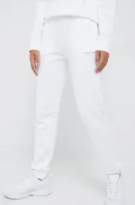 Tepláky Calvin Klein dámske, biela farba, jednofarebné #8721382