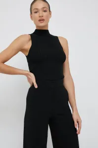 Vesta Calvin Klein dámsky, čierna farba, s polorolákom #2589500