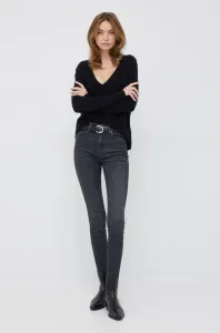 Vlnený sveter Calvin Klein dámsky, čierna farba, #8318510