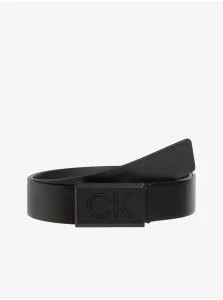 Černý pánský kožený pásek Calvin Klein Jeans #630136