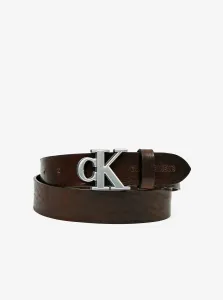 Dark brown men's leather belt Calvin Klein Jeans - Men #1060181