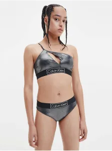 Čierny dámsky metalický vrchný diel plaviek Calvin Klein Underwear #600266