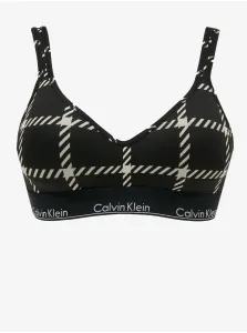 Black Checkered Bralette Calvin Klein Underwear - Ladies #631481