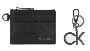 Calvin Klein Pánska sada - mini peňaženka a kľúčenka K50K509219BAX