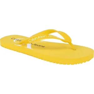 Calvin Klein BEACH SANDAL MONOGRAM TPU Dámske žabky, žltá, veľkosť #4634522