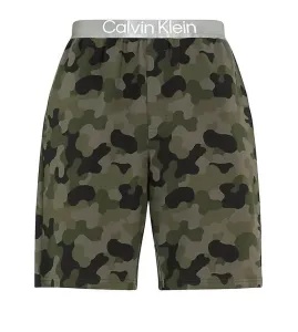 Calvin Klein SLEEP SHORT Pánske pyžamové kraťasy, khaki, veľkosť #3821018