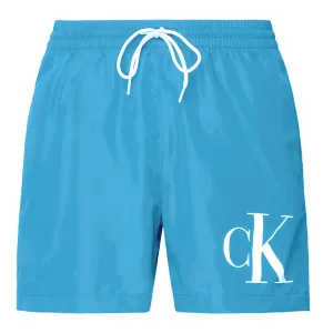 Men's swimsuit set in blue color and towel Calvin Klein Underwear - Men's #4923309