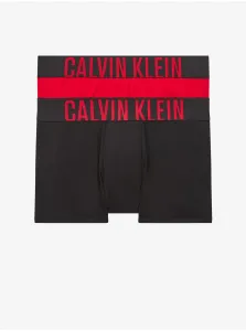 Sada dvoch pánskych boxeriek v červenej a čiernej farbe Calvin Klein #600623