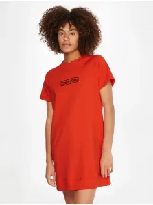 Oranžová dámska nočná košeľa Calvin Klein Underwear #574231