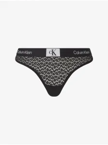 Calvin Klein Underwear Black Women's Patterned Thong - Women