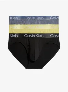 Slipy pre mužov Calvin Klein Underwear - čierna, žltá, sivá