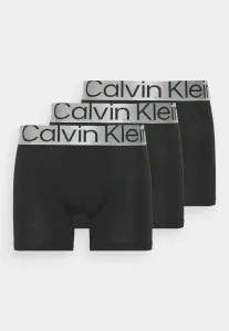 Boxerky Calvin Klein Underwear (3-pak) pánske, čierna farba