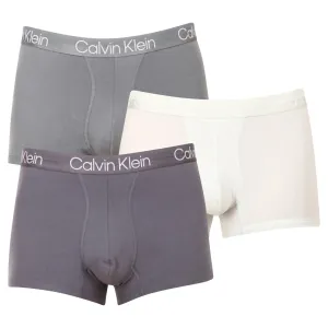 Calvin Klein TRUNK 3PK Pánske boxerky, sivá, veľkosť XL #5736487