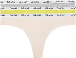Calvin Klein 3 PACK - dámske tangá PLUS SIZE QD3800E-13X XXL