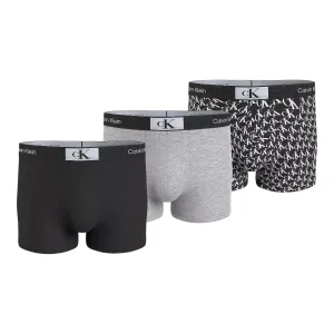 Boxerky Calvin Klein Underwear 3-pak pánske, čierna farba, 000NB3528E