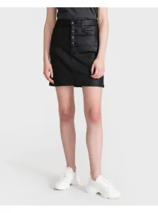Calvin Klein Jeans High Rise Mini Sukňa Čierna