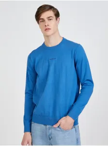 Blue Men Sweatshirt Essential Calvin Klein Jeans - Men #630519