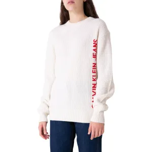Krémový pánsky vlnený sveter Calvin Klein Jeans #729336