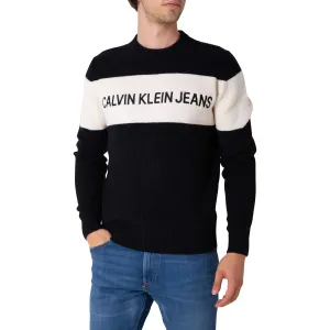 Čierny pánsky vlnený sveter Calvin Klein Jeans #729390